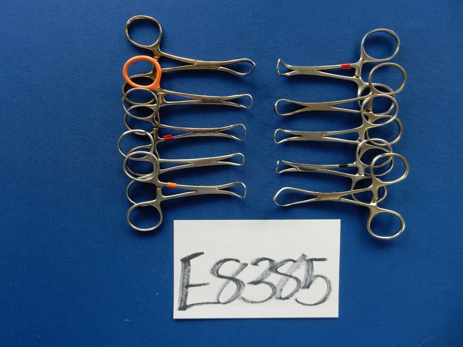 Pilling Aesculap Jarit Lot of 10 Straight & Curved Forceps 8.5-10cm Length