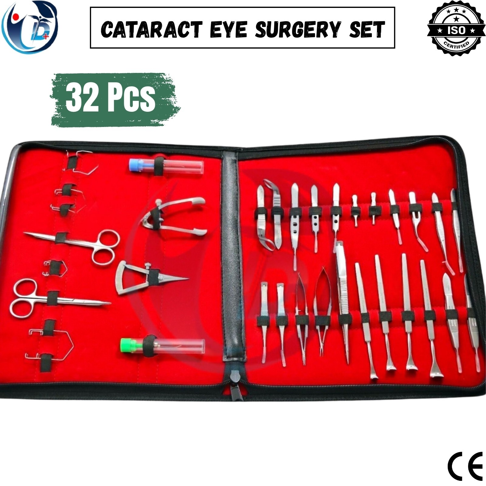 Ophthalmic Cataract Eye German 32 Pcs Micro Surgery Surgical Instruments Set Kit