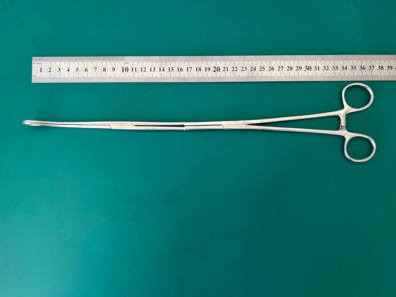 Pilling 35-5493 Hallman Tunneling Curved Serrated Forceps 14 5/8″