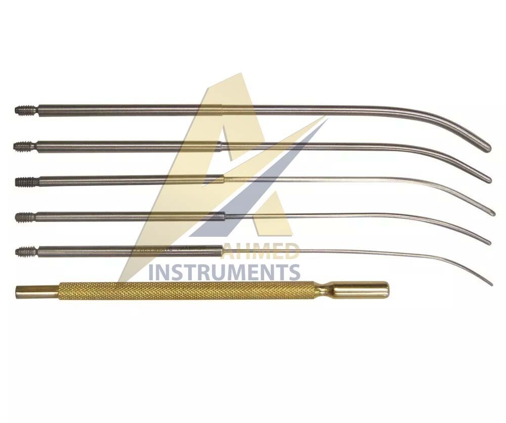 Mini Cervical Dilator Set (Set of 5 Pieces with Gold Handle) with Case