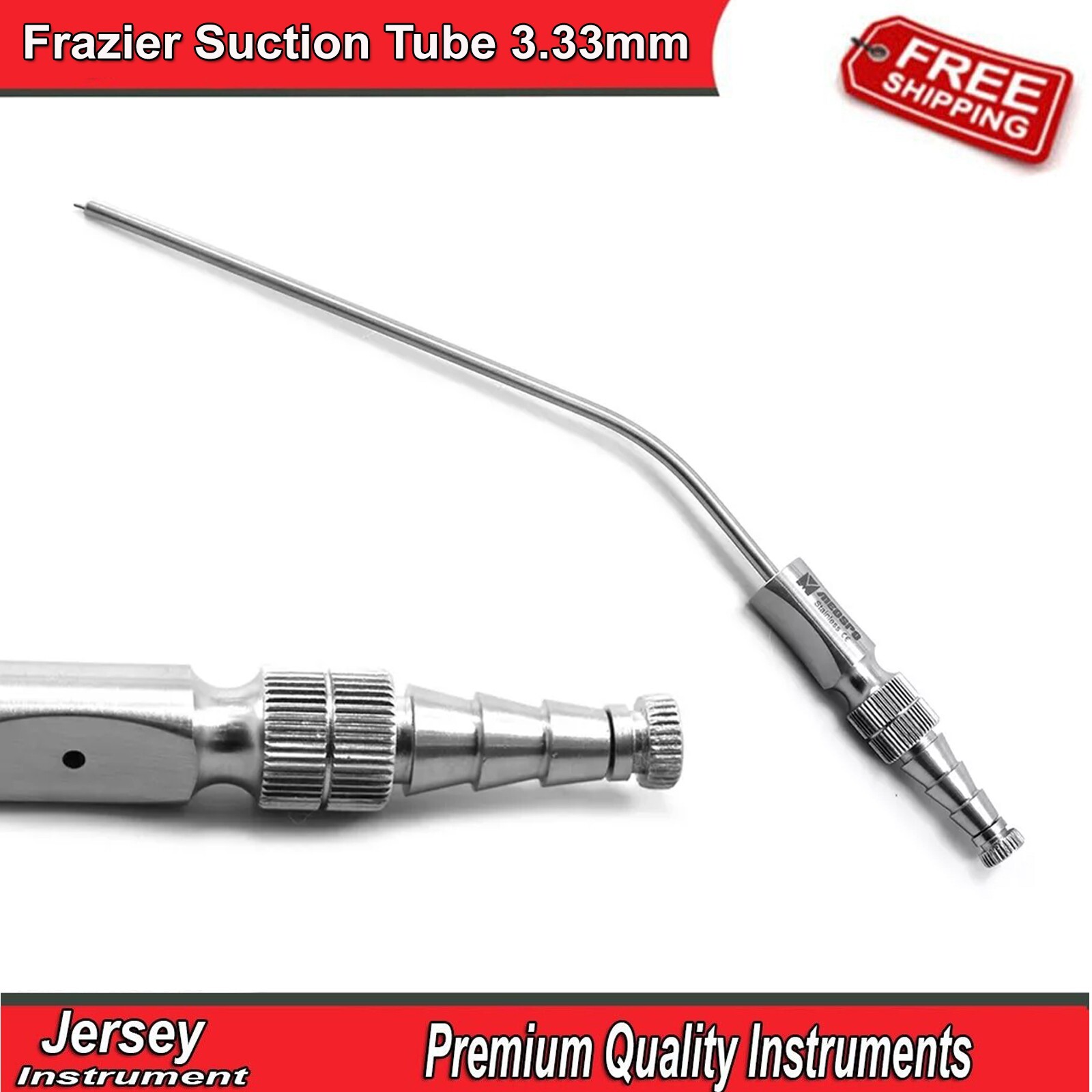 Dental Frazier Suction Tube 3.33mm Surgical Aspirator Diagnostic Instruments CE