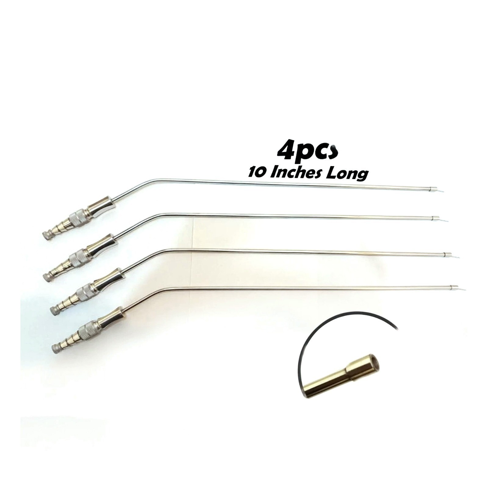 FRAZIERS SUCTION TUBE 10FR ATRAUMATIC TIP INSTRUMENTS 10INCH LONG 4PCS SET