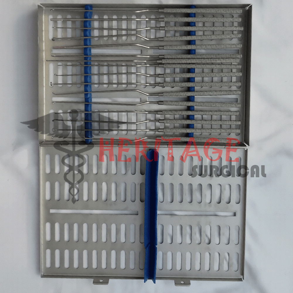 Transsphenoidal Pituitary Instrument 16 PCs Set + box Stainless Steel