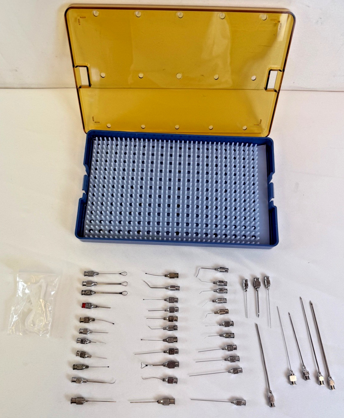 Set of 41 Storz Katena BD Irrigation Aspiration Cannulas w/ Case Ophthalmic Eye