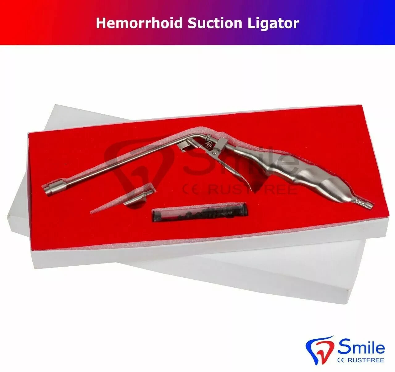 Hemorrhoid Suction Ligator STR Angle With 100 Free Latex Bands Shanzi US