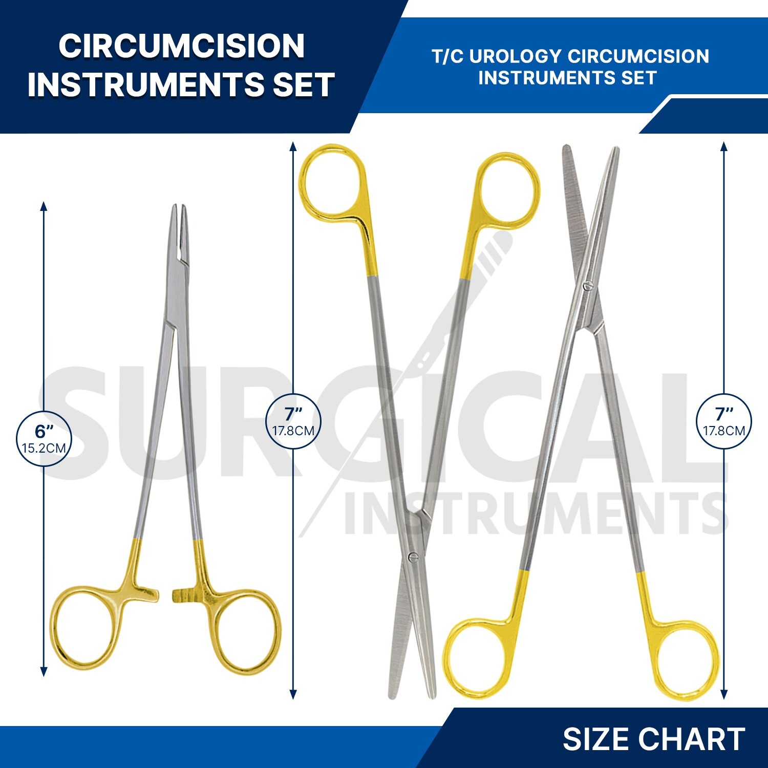 12 Pcs T/C Urology Circumcision Instruments Set Kit Surgical Gynecology German G