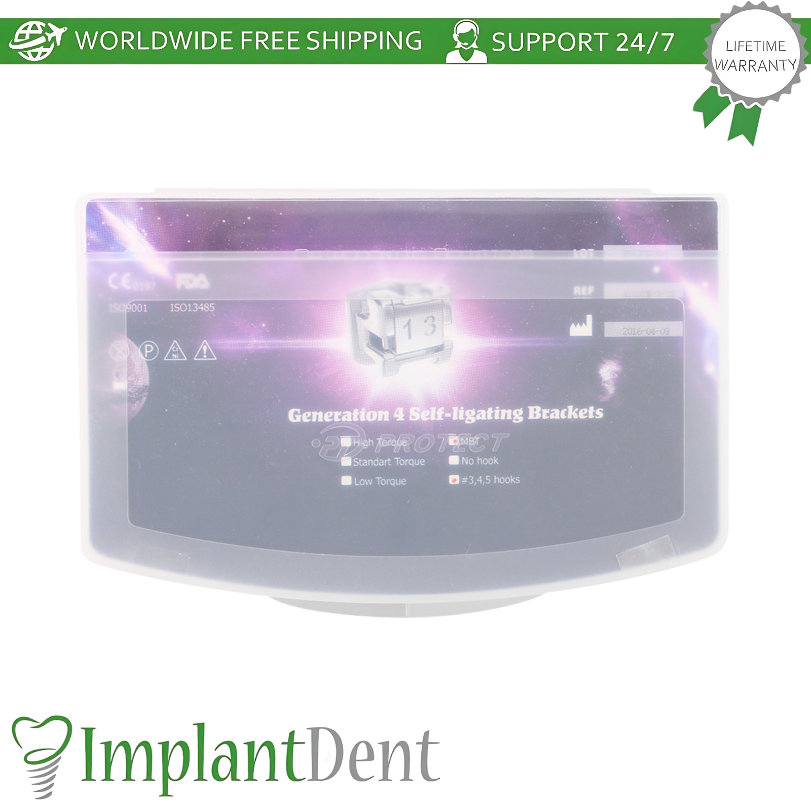 MBT Dental System Self Ligating Brackets 0rthodontic Teeth Correction Kit 20pcs