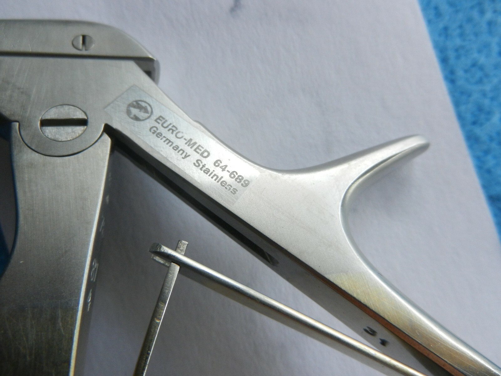 EuroMed Surgical OB/GYN Tischler Morgan Biopsy Punch Forceps 64-689