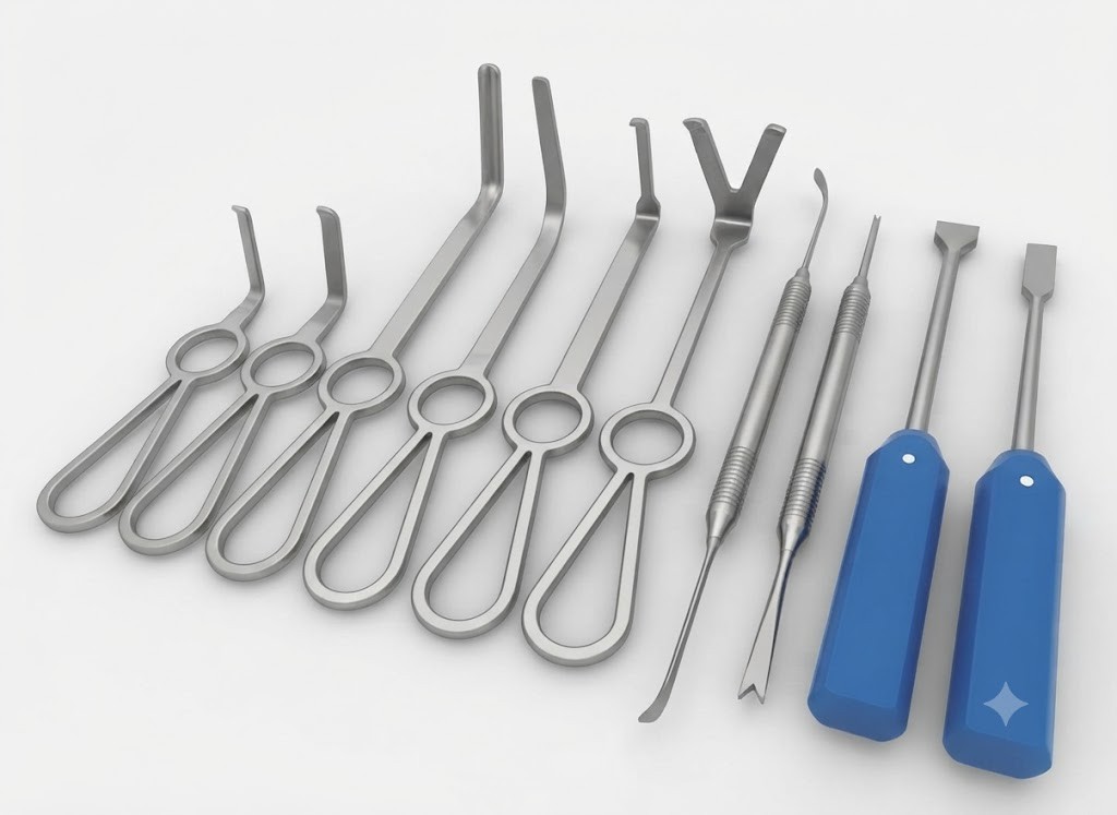 Set of 10 Pcs Minimally Invasive Orthognathic Surgery Instruments A+ Quality