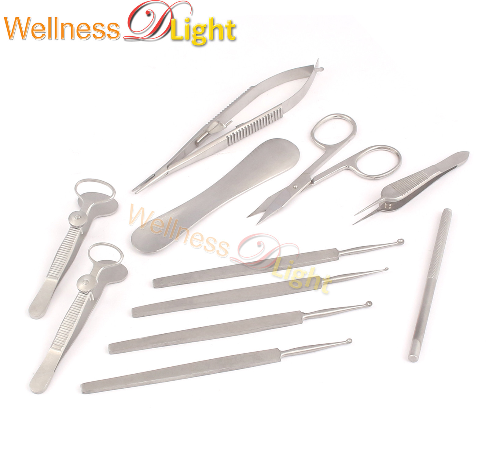Wdl Chalazion Surgery Set Ophthalmic Surgical Instruments Stainless Steel 11 Pcs