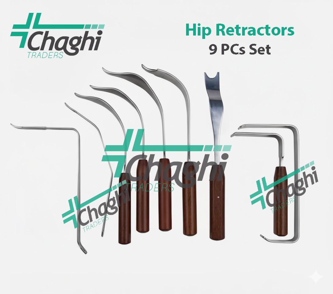 Hip Retractors 9 PCs Set Arthroplasty Orthopedic Surgery Instruments High Qualit