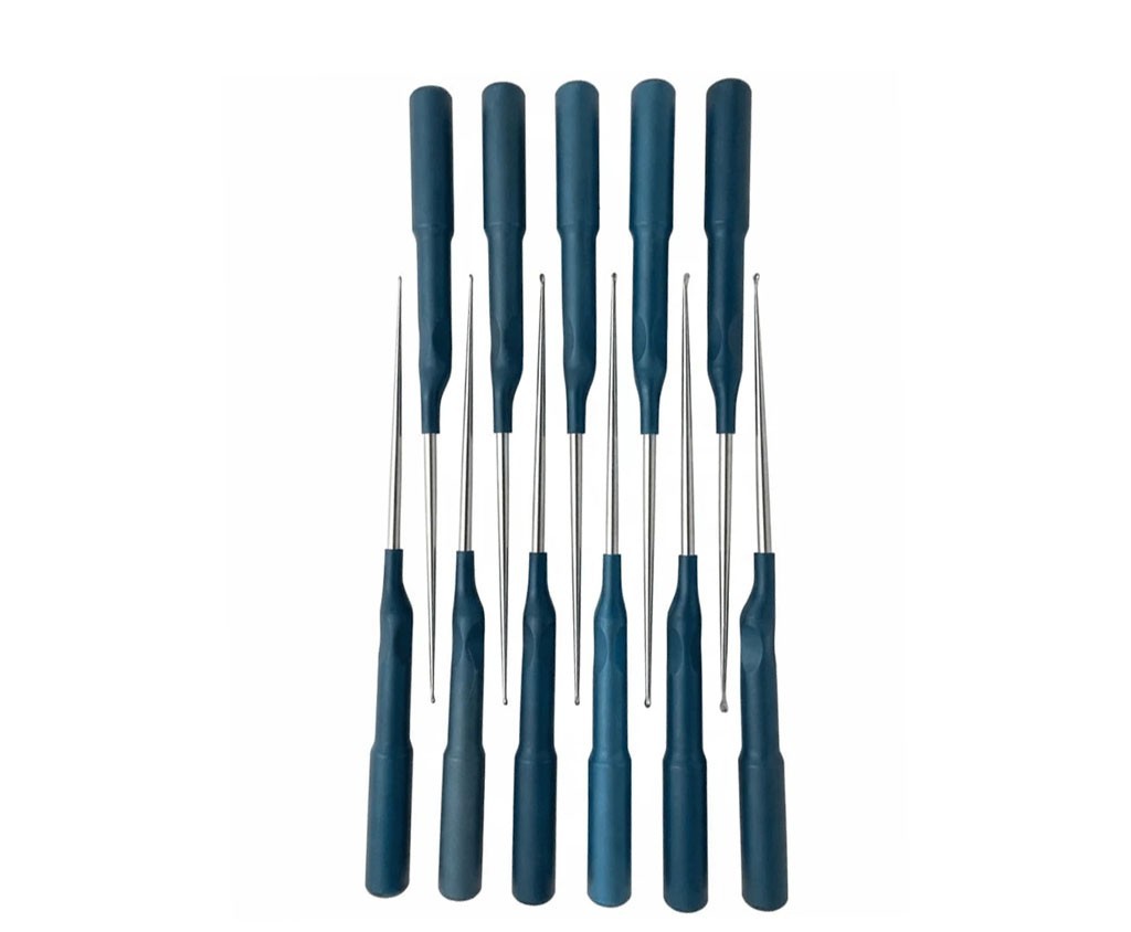 Set of 11 Codman MicroSect Curettes MIS Spine Curettes Cervical Neuro Orthopedic