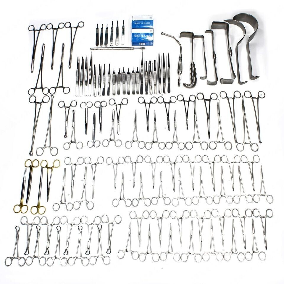 108-Pcs Set Laparotomy Instruments MedicalSurgical Abdominal Surgery