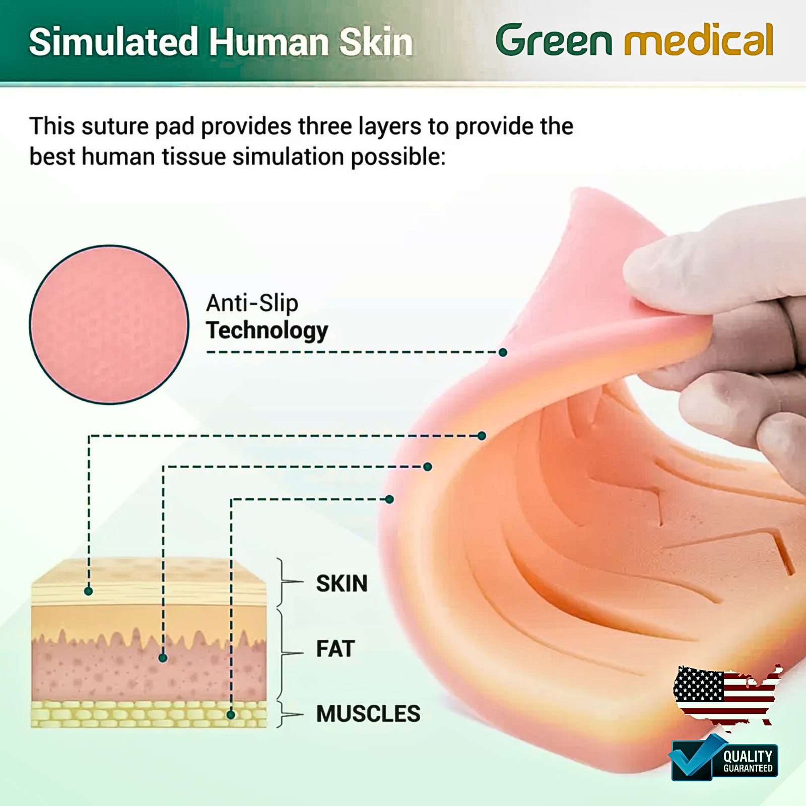 Premium Suture Practice Kit with Silicon pad for Medical Students Training