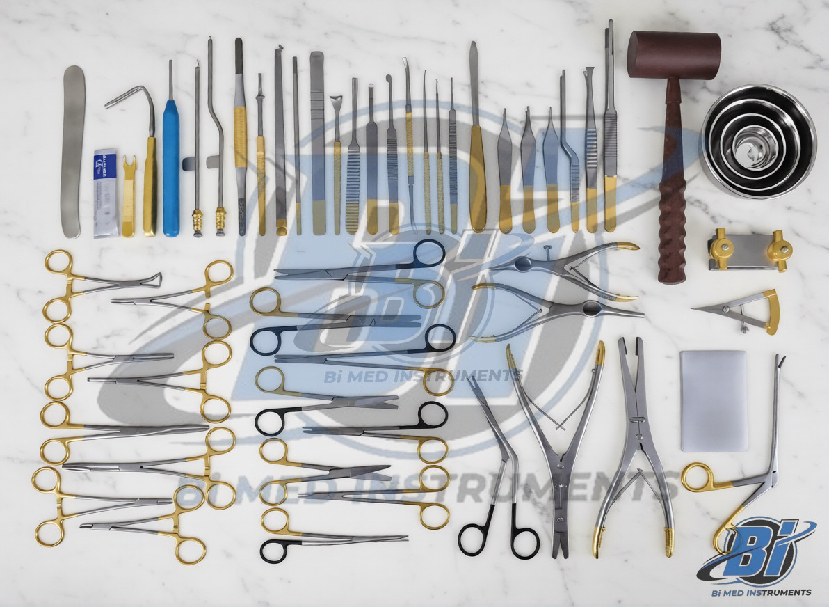 Rhinoplasty Instruments Set of 57 Pcs,ENT Surgical Instruments Kit