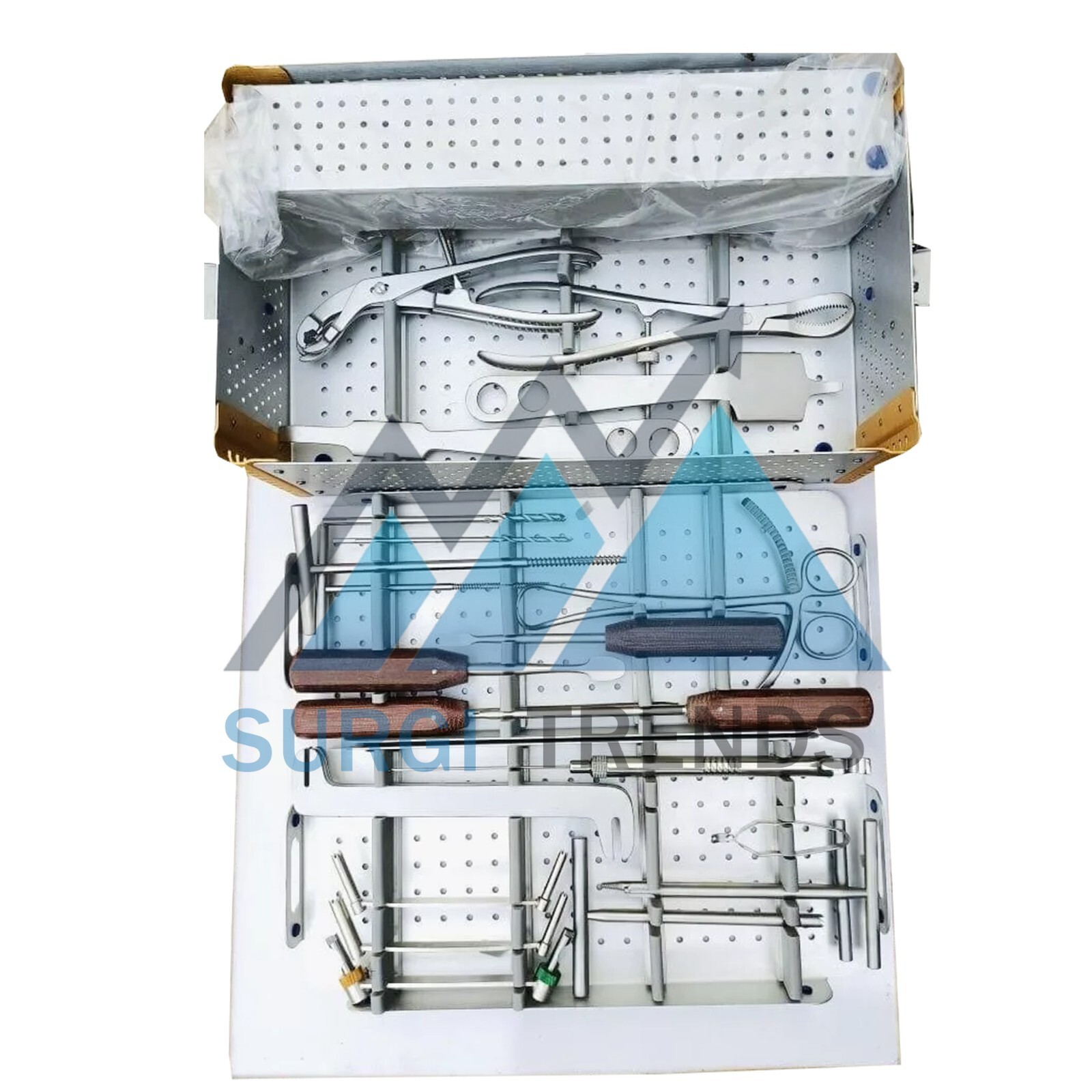 Large Fragment Set Locking & Non locking Instruments Orthopedic Aluminium Box
