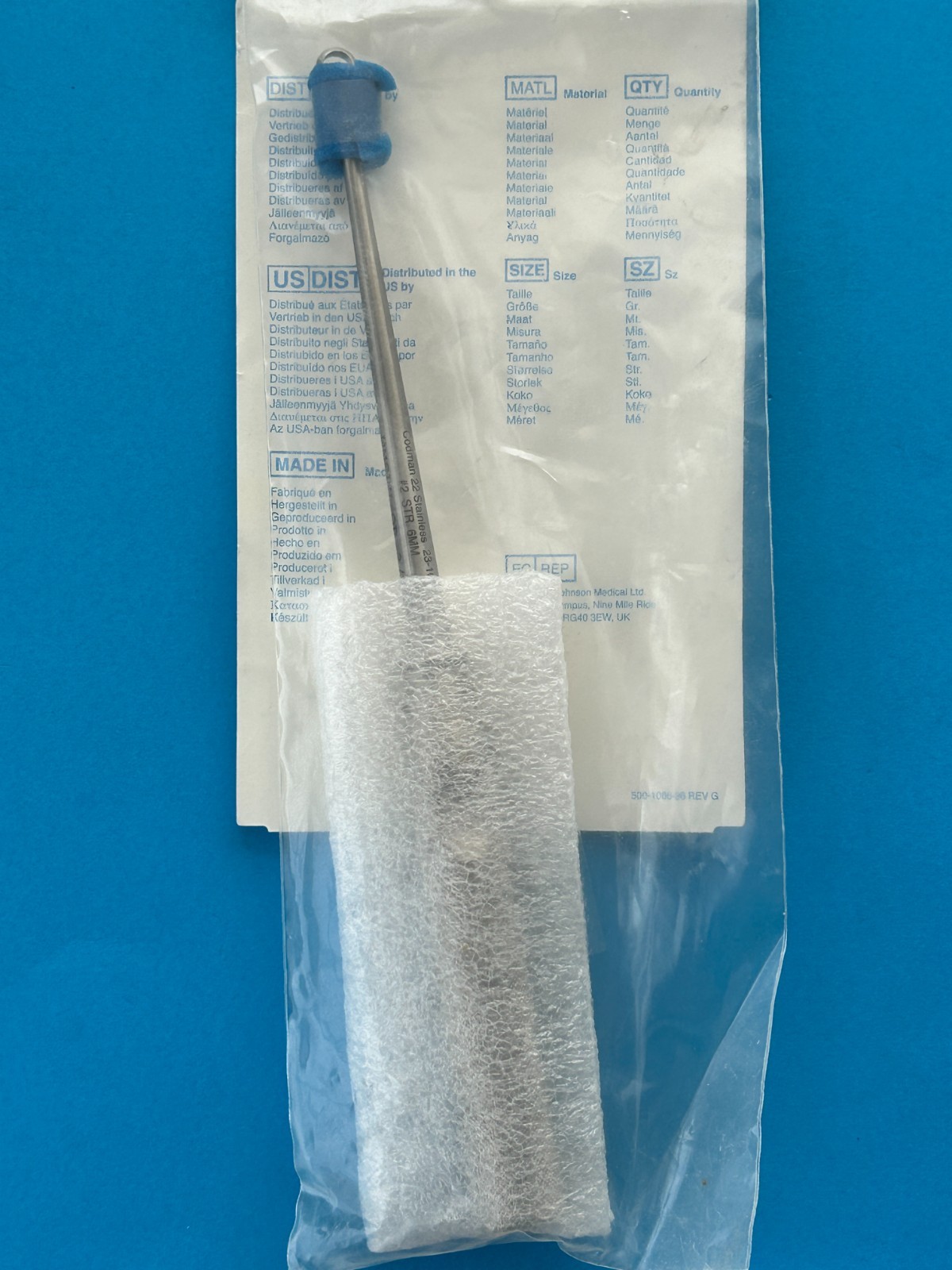 Codman 23-1014 Cone Ring Curette No 2 Straight