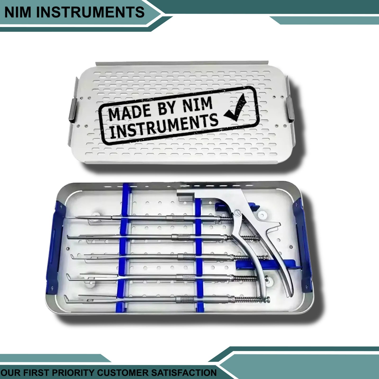 Interlaminar Kerrison Rotating Rongeur Set Spine Surgery Orthopedic Instruments