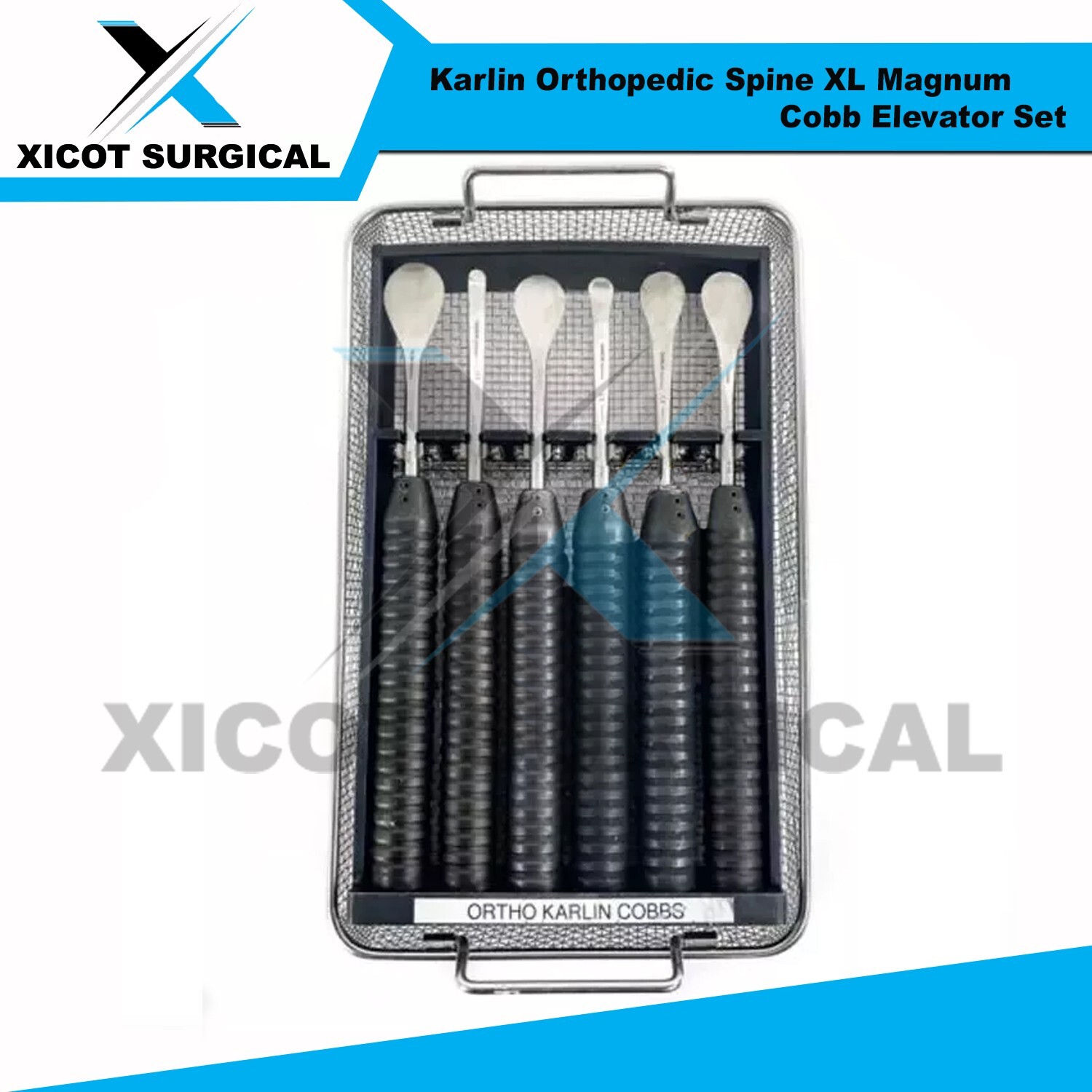 Karlin Orthopedic Spine XL Magnum Cobb Elevator Set