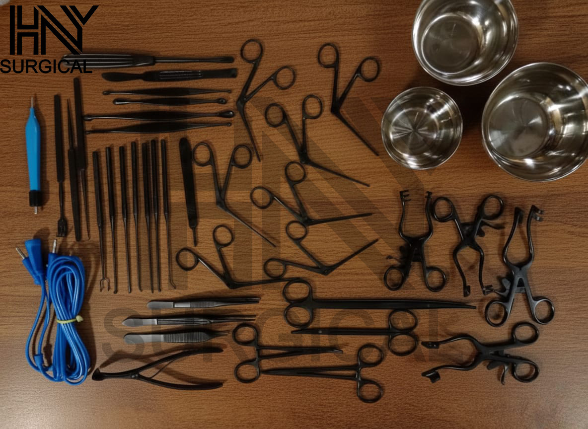 Tympanoplasty Micro Ear Surgery Instruments Set Of 41 Pcs