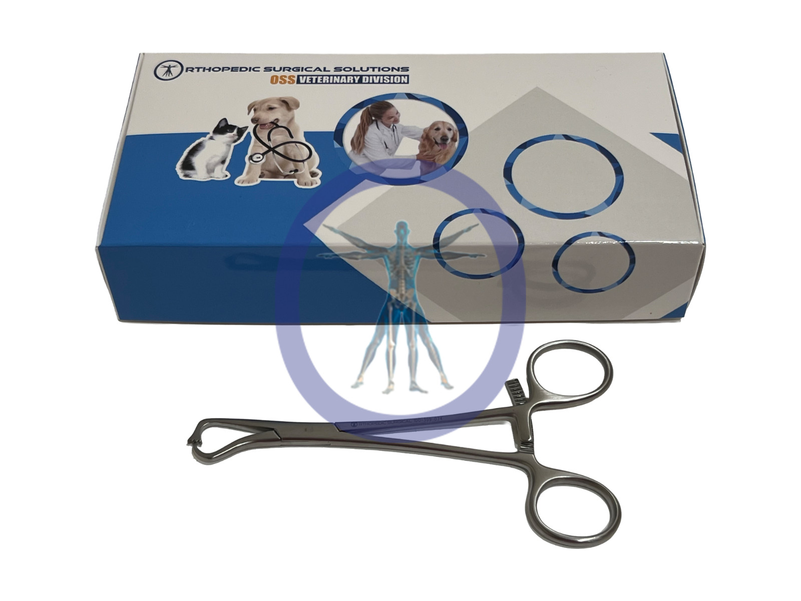 Orthopedic Surgical Veterinary Plate Holding Forceps With Footplate 135mm *NEW*