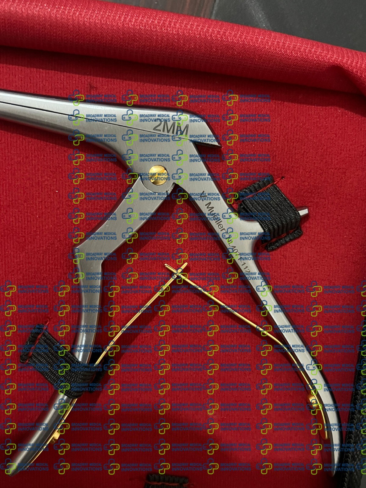 Set of 3 V. Mueller NL4071-111 112 113 40° Cervical Kerrison Rongeur 1-3mm 11.5″