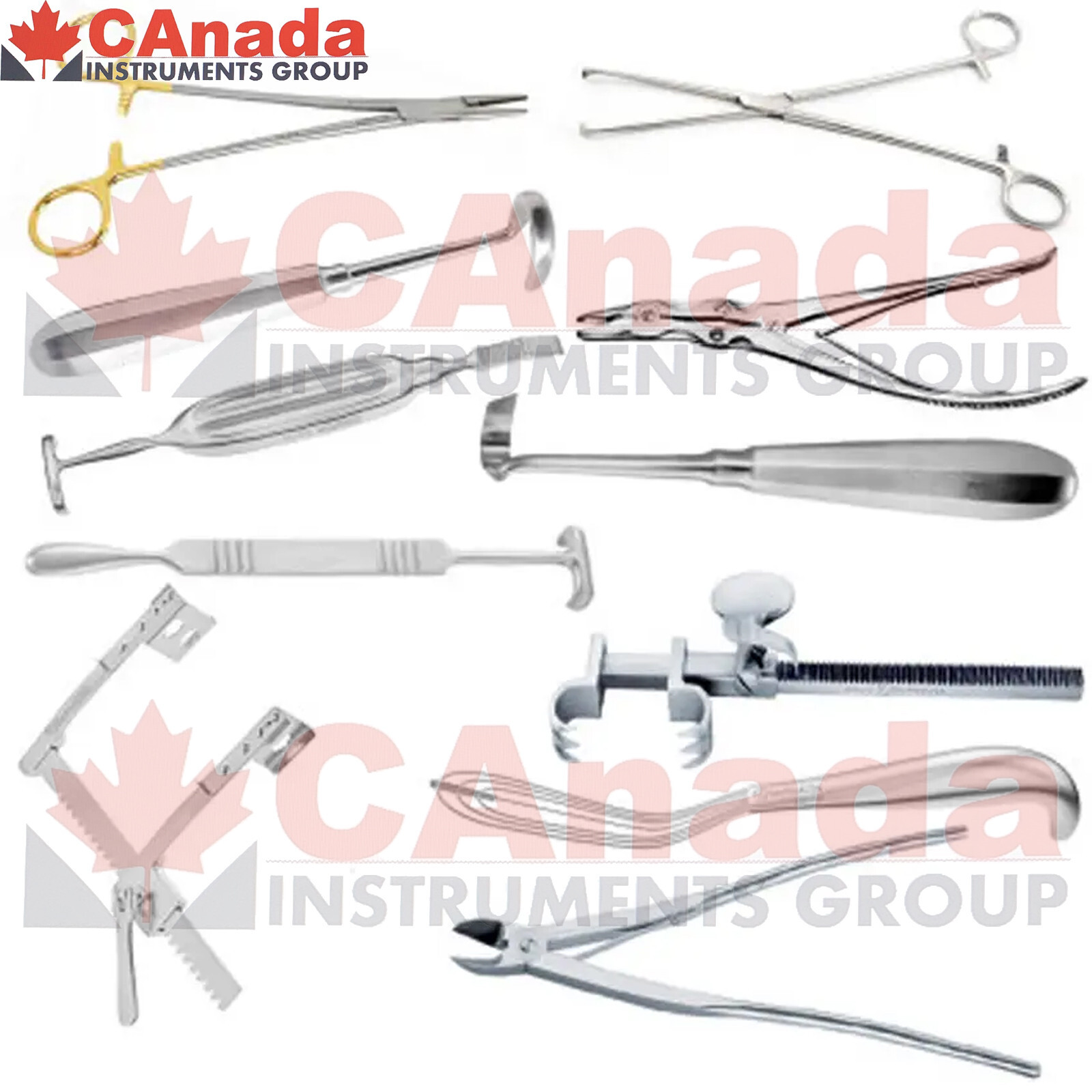 Basic Orthopedic Surgical Instruments Rib Instrument Set for Facture Surgery Set