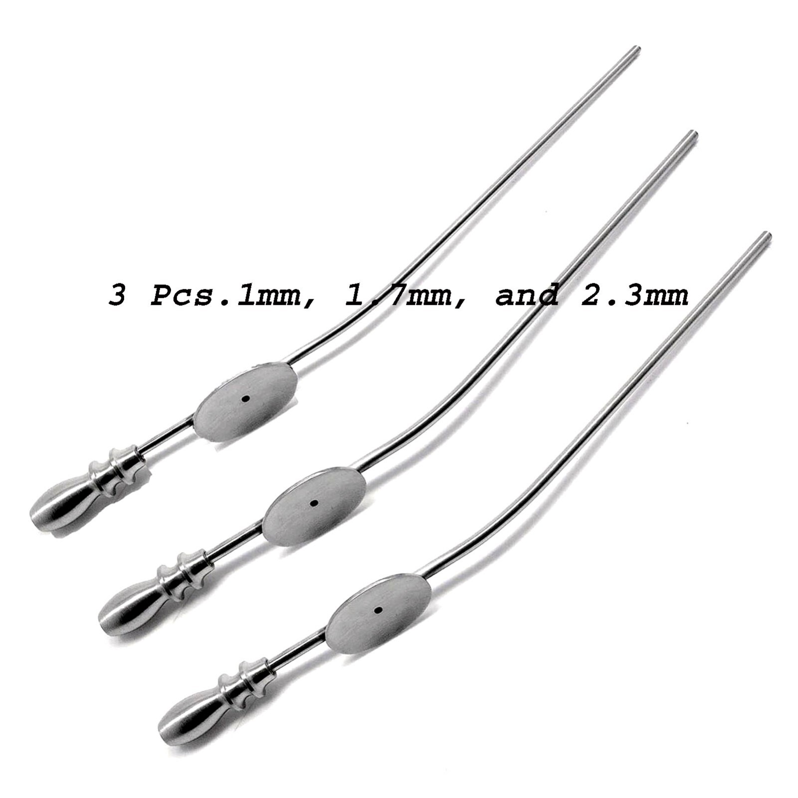 Baron Suction Tube 3, 5, 7, 3 Pcs 1mm, 1.7mm, and 2.3mm Surgical Instruments