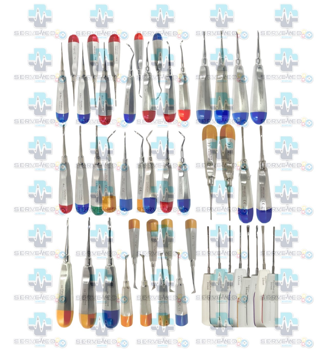 Dental Elevators Tooth Extraction Luxating Root Tip Cryer Implant Dental German