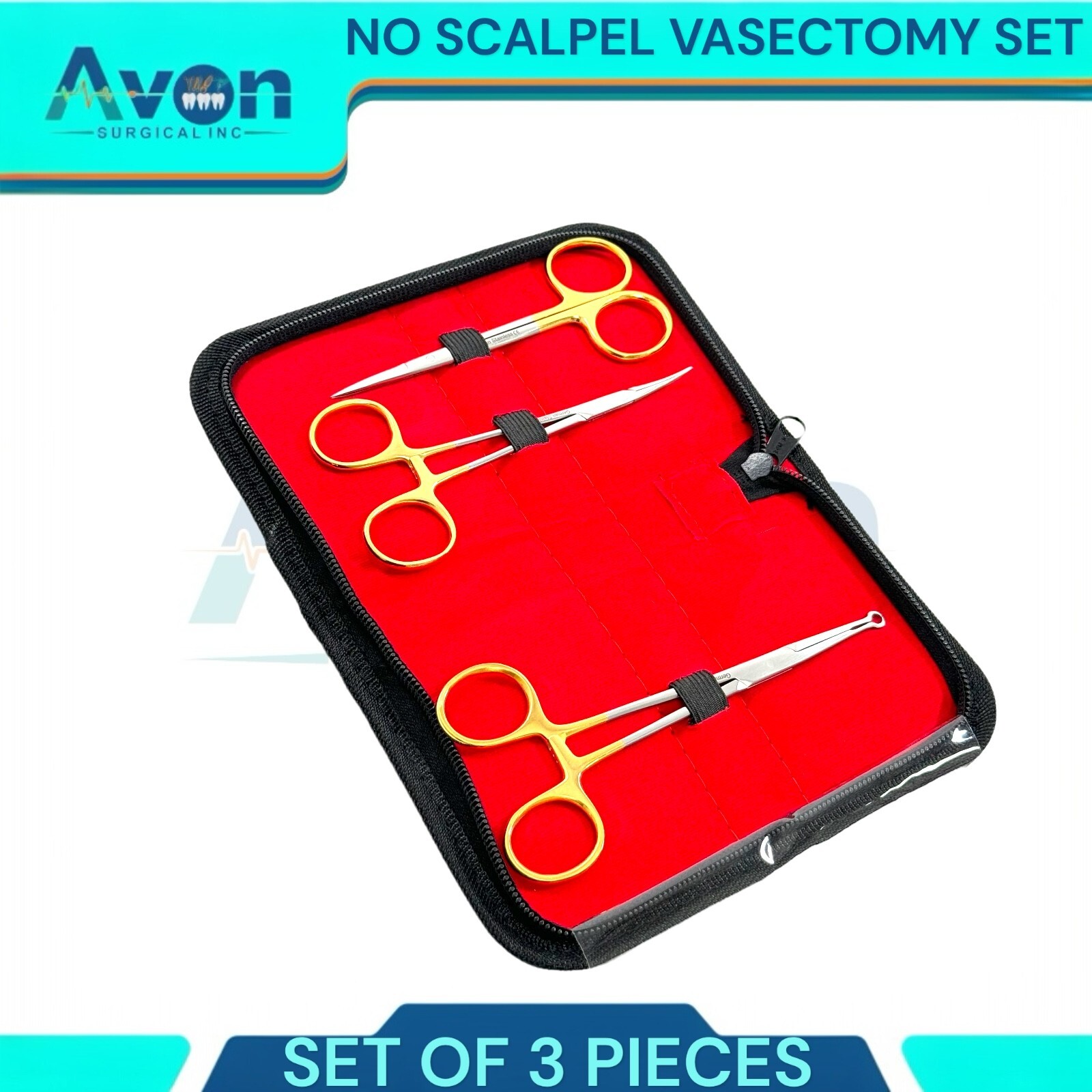 No Scalpel Vasectomy Set, Micro Mosquito Forceps, Ring Forceps, Iris Scissors