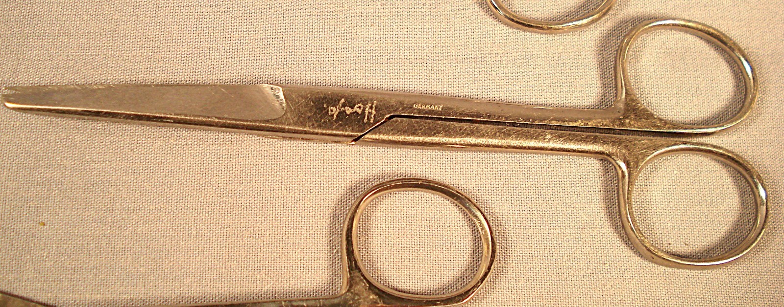 Seven Medical Tools; Tweezers, Scissors, etc.
