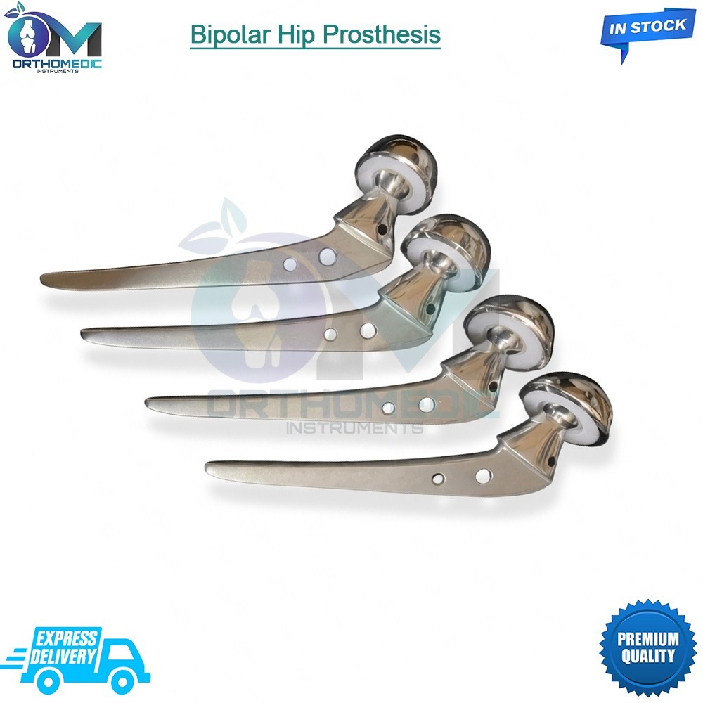 Bipolar Hip Prosthesis Set 4 Pcs 43mm–51mm Orthopedic Implant High Quality