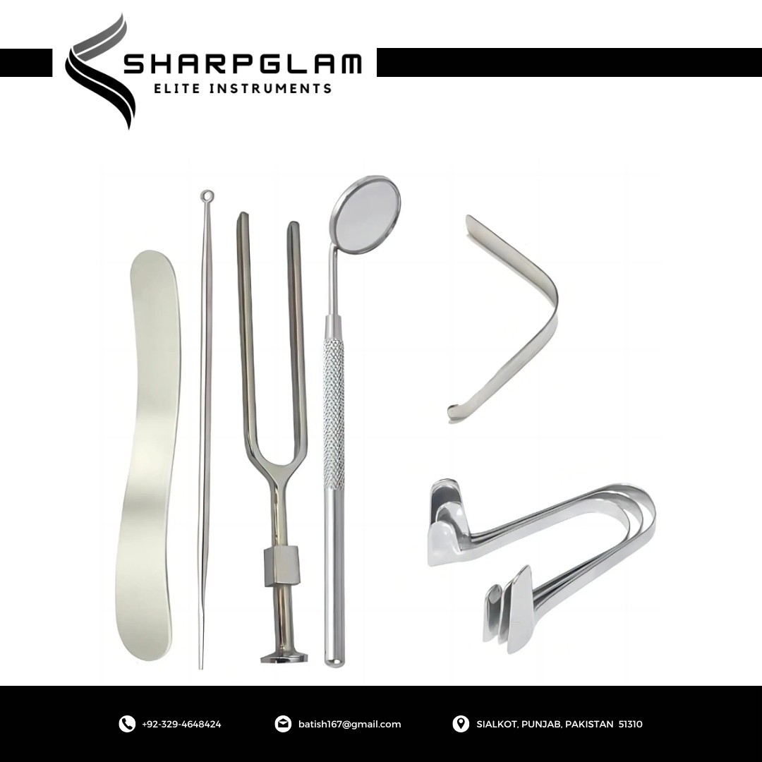 SHARPGLAM 40PCS Otorhinolaryngology ENT Kit Surgical Instruments Stainless Steel