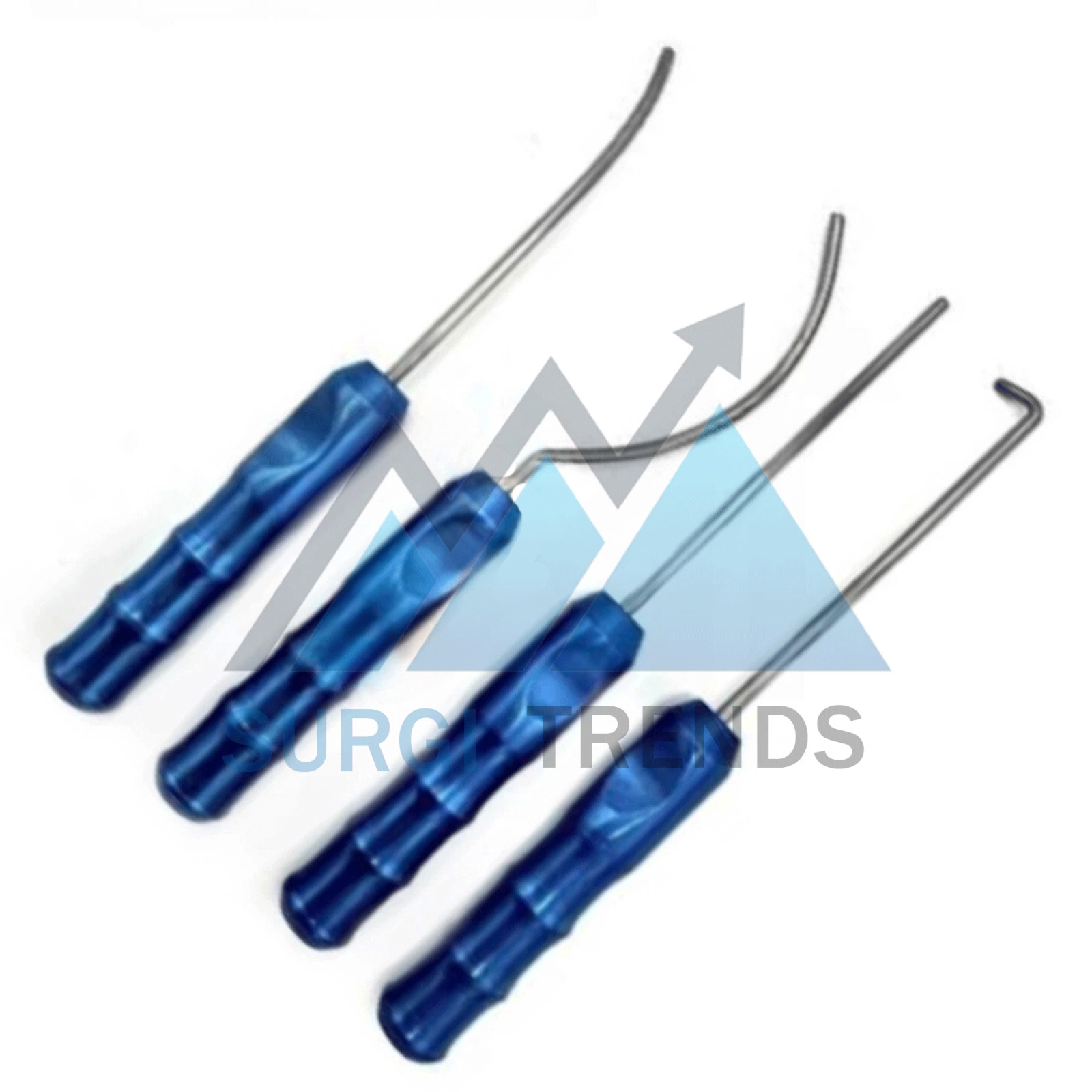 Viterbo’s Surgical Dissector Set 4Pcs Facelift Gliding Brow Lift Plastic Surgery