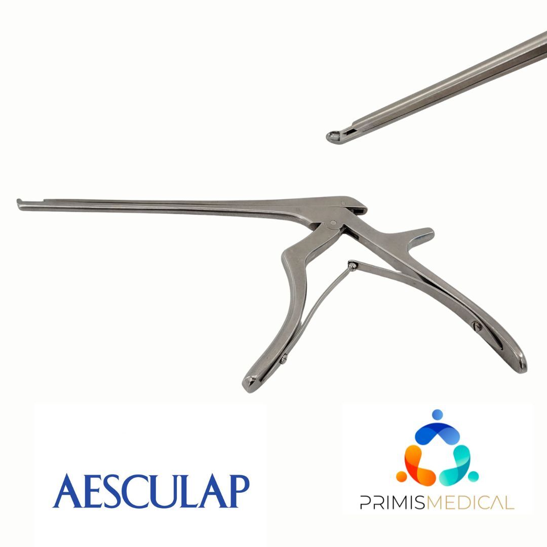 Aesculap FF722R Kerrison Non-Detachable Bone Punch 130° Upward 10″