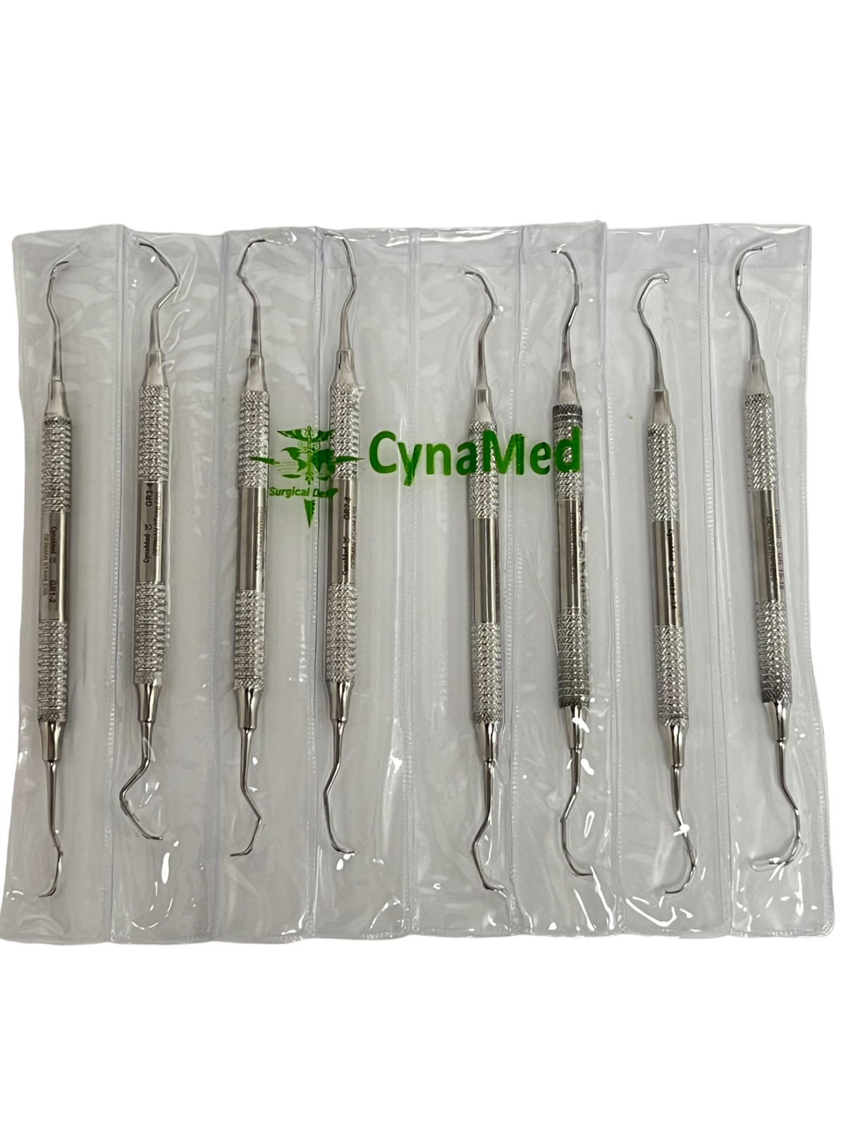 German 8 Pcs PERIODONTAL HOLLOW GRACEY CURETTE SET MEDICAL SURGICAL INSTRUMENTS