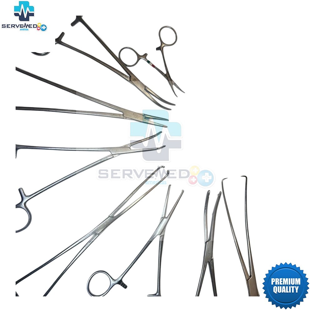 Set of 8 Miltex Artery Clamps General Surgery