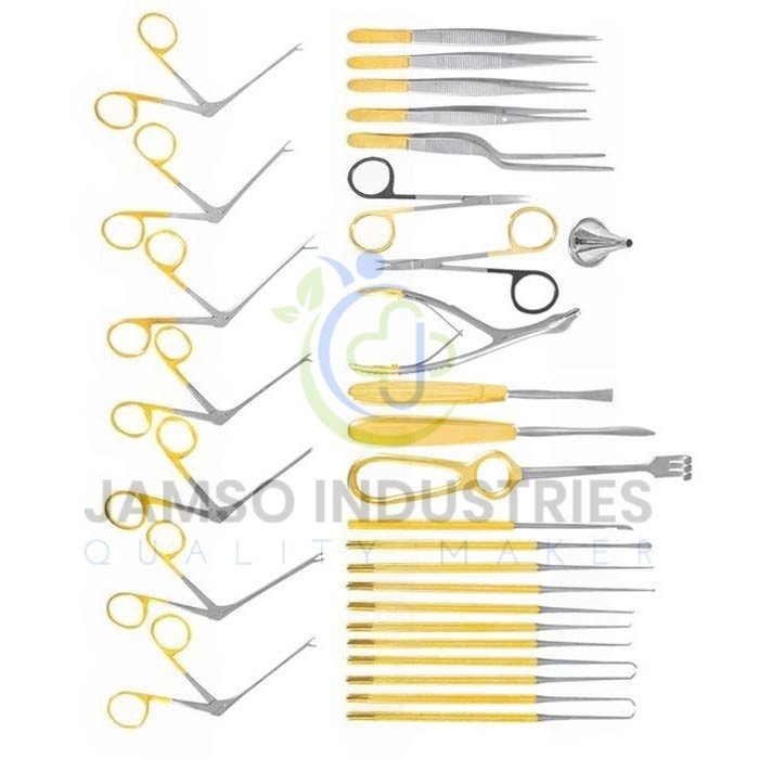 Tympanoplasty Instruments Set of 30 Pcs ENT Micro Ear Surgery German Quality