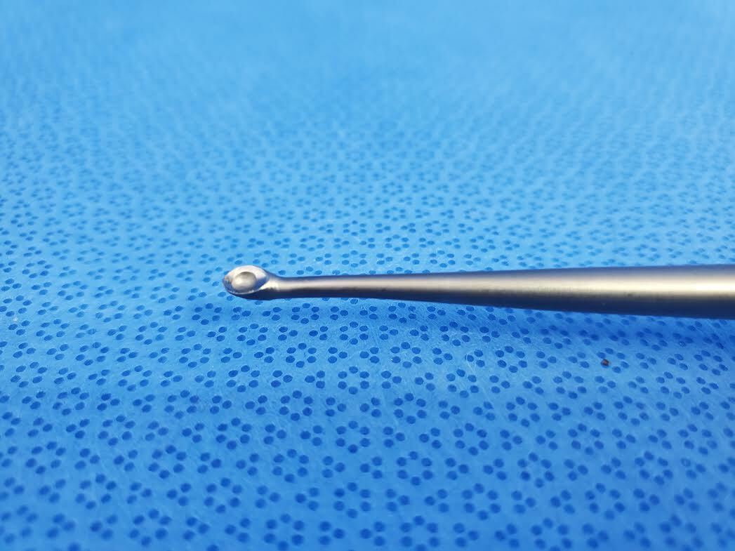 Zimmer 3610-01 Ultra-Cut Cobb Handle Brun Curette Orthopedics 3.25mm x 11″