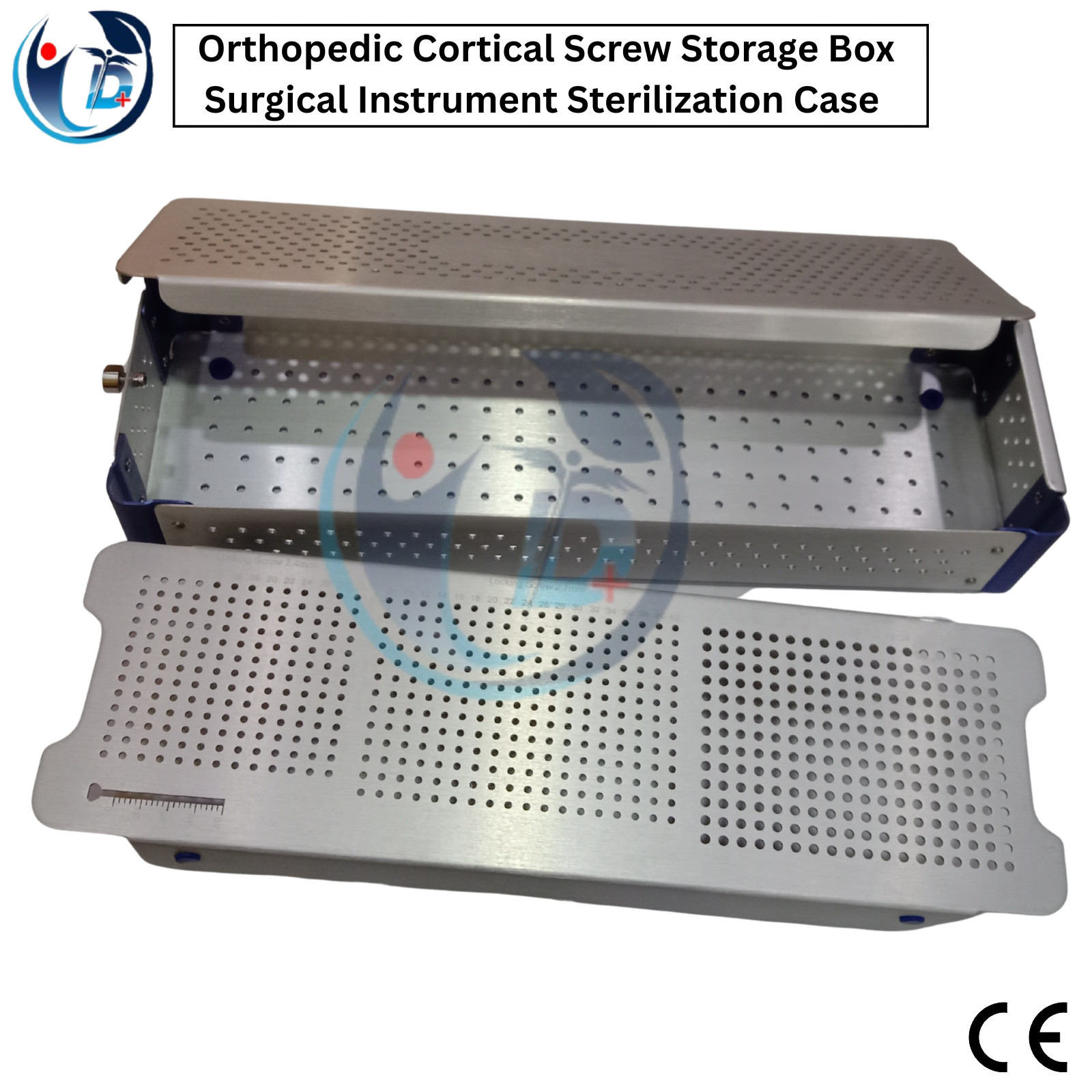Orthopedic Cortical Screw Storage Box Surgical Instrument Sterilization Case