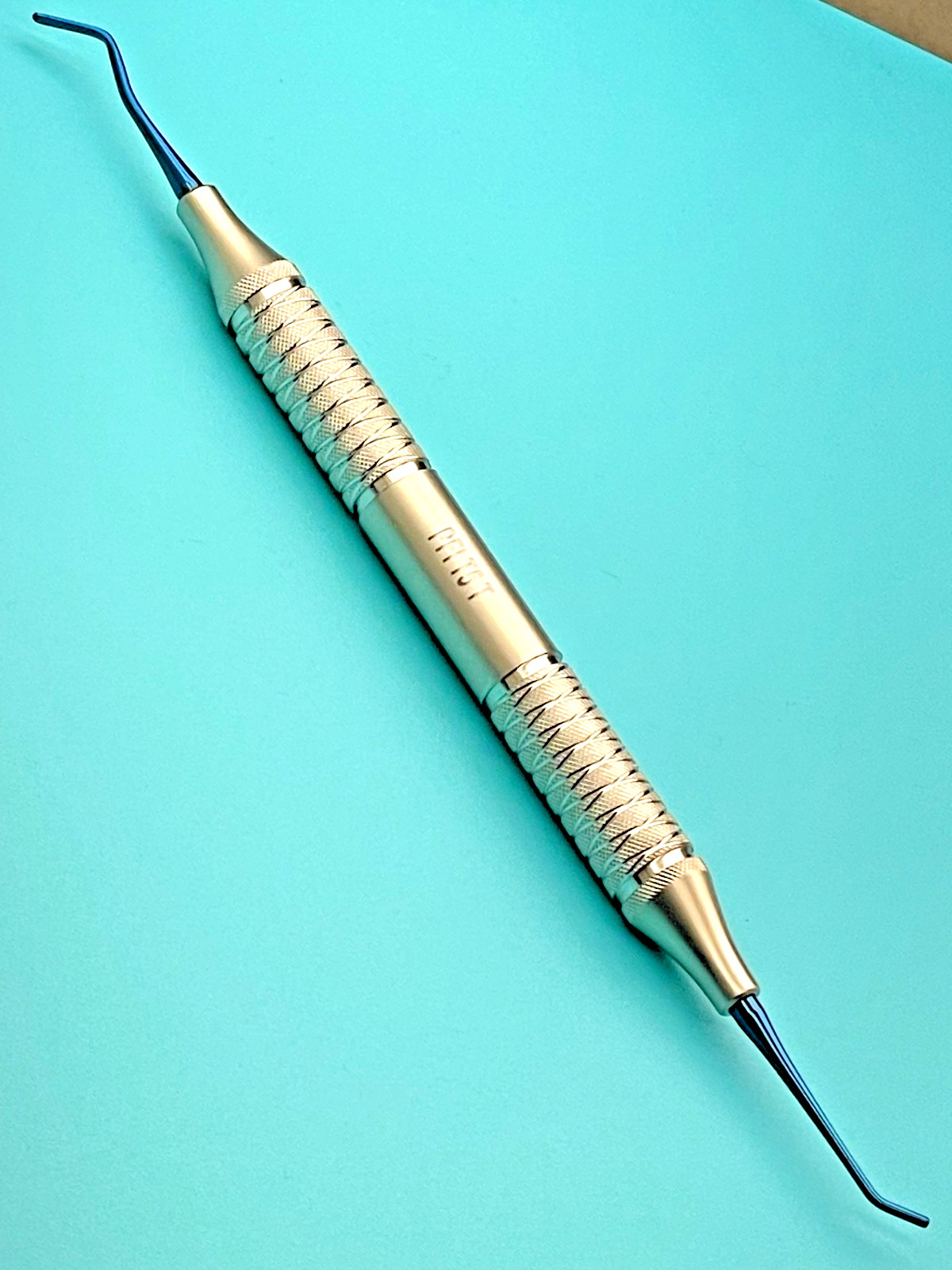 Set of 3 Dental Plastic Filling Instruments PFI T5, Titanium Blue Coated Tips
