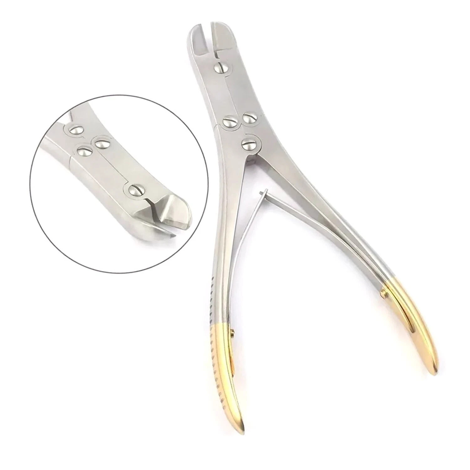 TC Pin & Wire Cutter 7″ Orthopedic Surgical Instruments Gold Handle