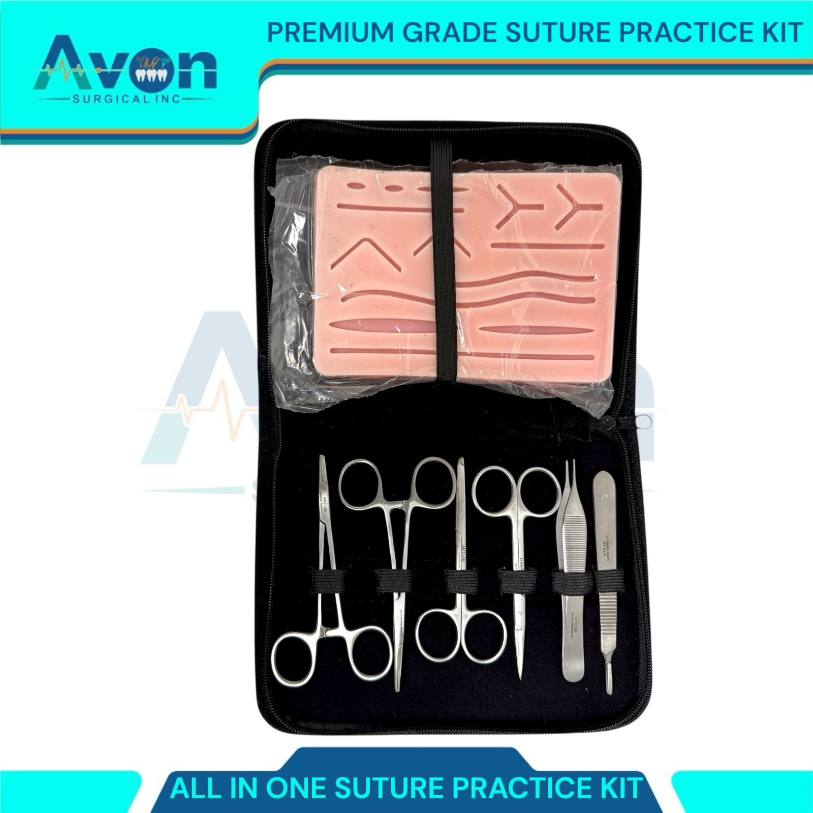 20PCS Practice Suture Kit for Training Student Use – Includes Essential Tools