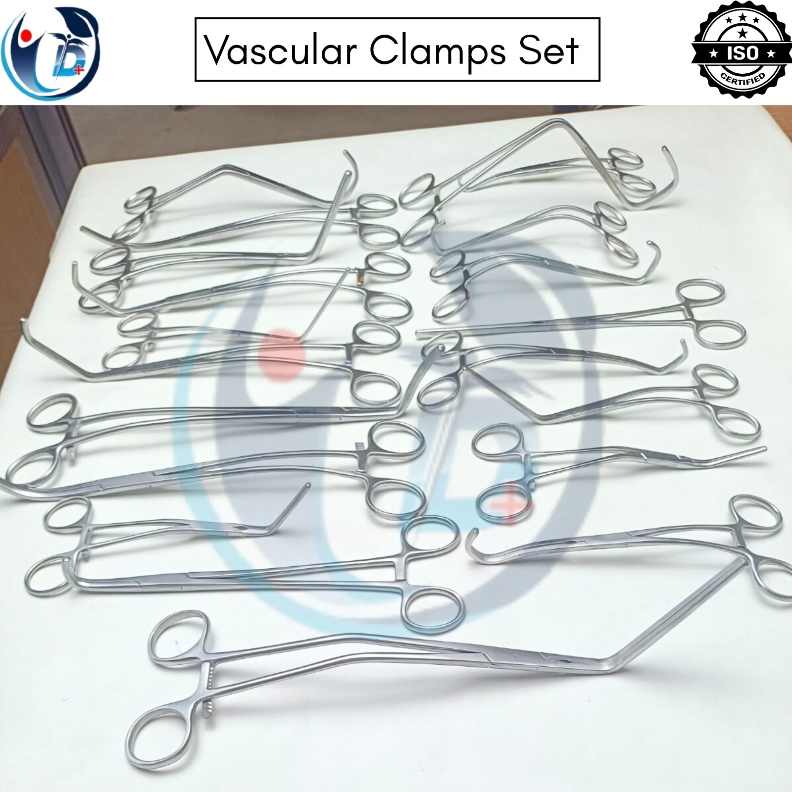 Vascular Clamps Surgery Instruments Debaky 20 Pcs Set Surgical Instruments CE