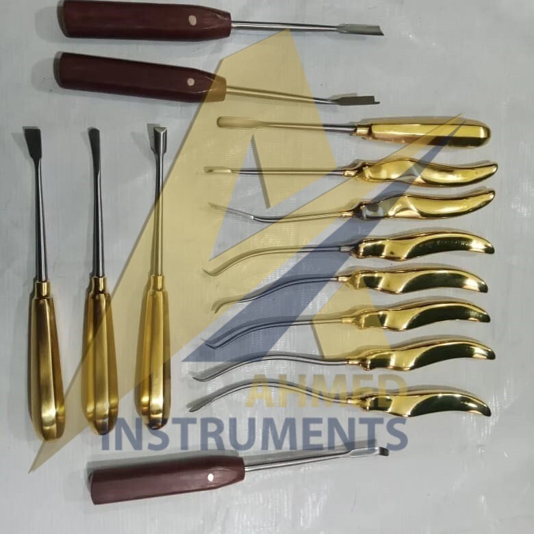 Endoscopic Forehead Lift Dissector Set Of 14Pcs
