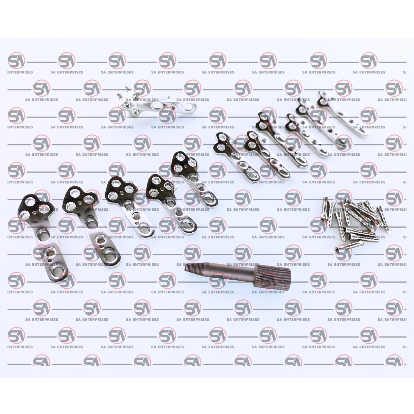 Veterinary TPLO 2.7mm Locking Plates Medium Large L/R & LCP Screws 64 Pcs Set