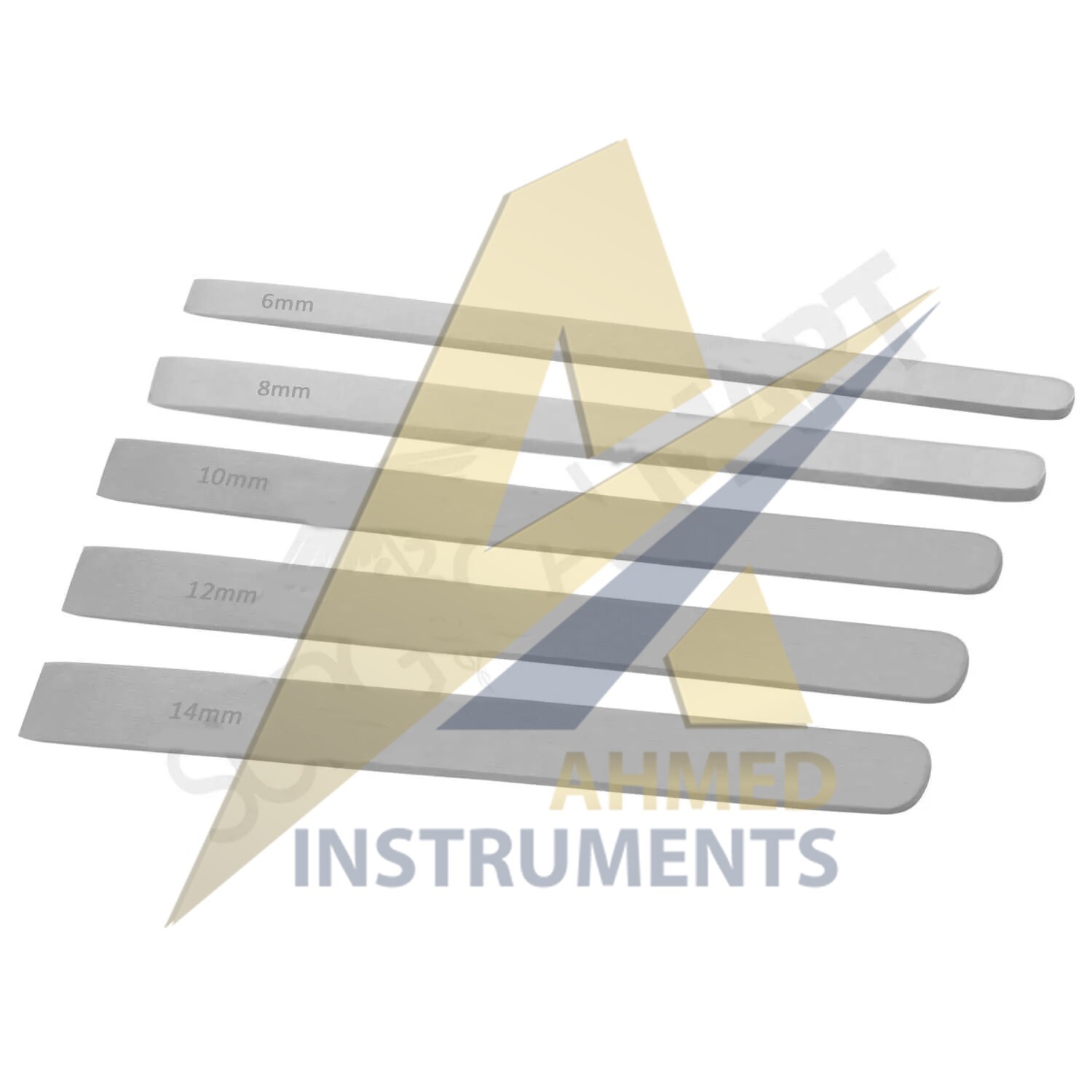 Mini Lambotte Bone Osteotome 6,8,10,12,14 mm x 15 cm 5 PCs Set