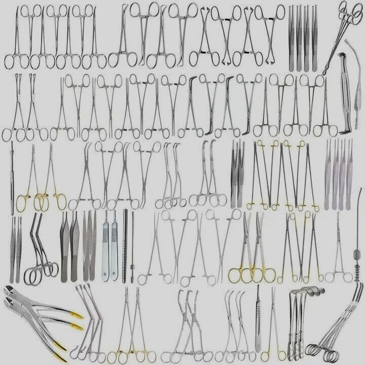 Major Cardiovascular Thoractomy Vascular 106 pcs Set Open Heart Instruments