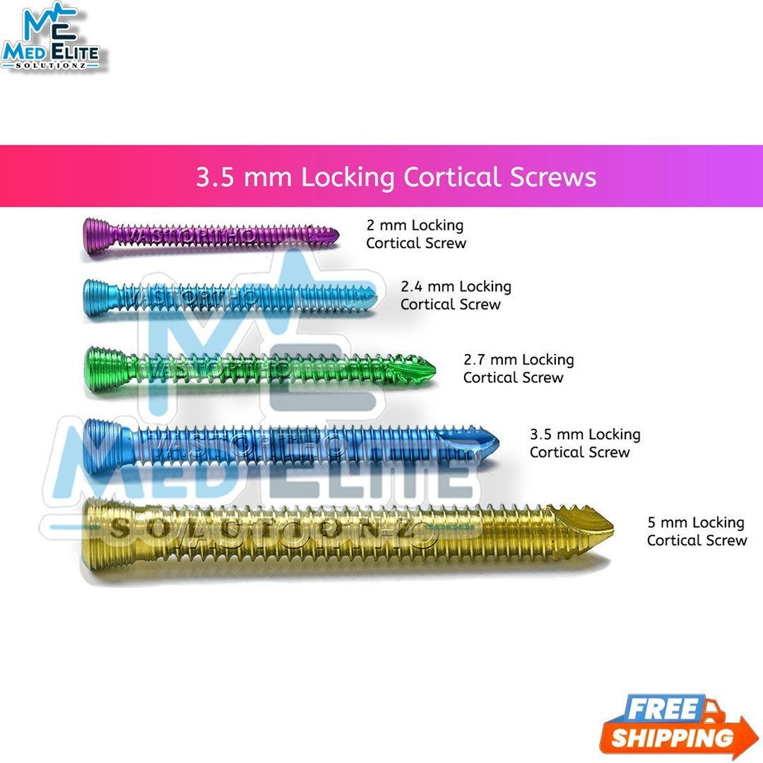 Locking & Cortical 3.5mm & 4mm Cancellou stainless steel