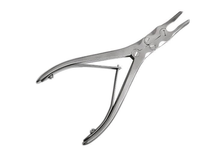 Orthopedic Bone Nibbler Rongeur-Double Action, Straight &Curved-Stainless Steel